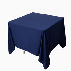 Scuba Square 70"x70" Tablecloth Navy Blue - Wrinkle Free & Stain Resistant Table Cover